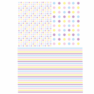 Decalques Bolinhas e Riscos Coloridos