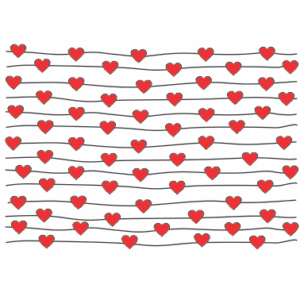 Decalques Tiras Coração