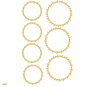 Decalques Arabesco Ouro 3