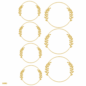 Decalques Arabesco Ouro 5