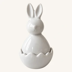 Porta Joia Coelho Porcelana