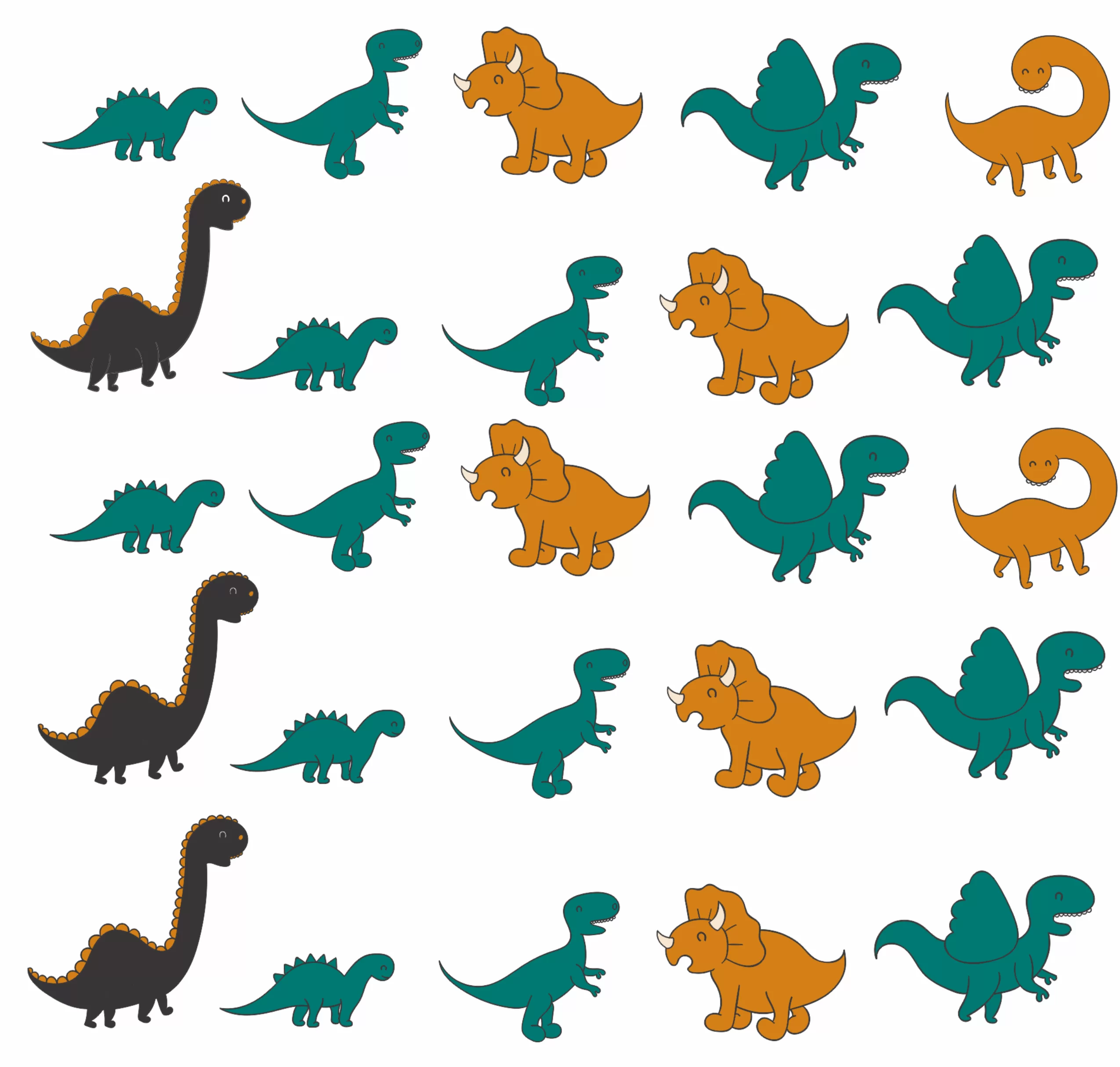 Decalques Dinossauros