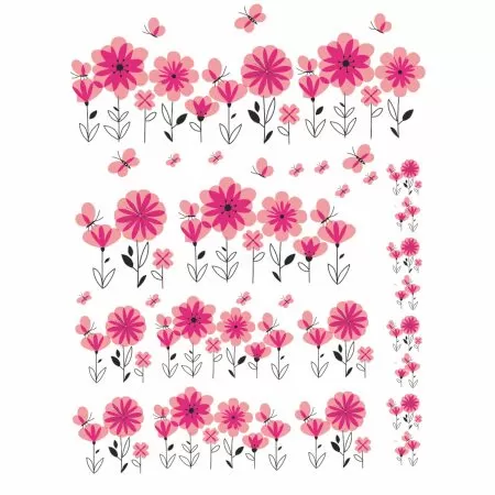 Decalques-flor-rosa-magenta