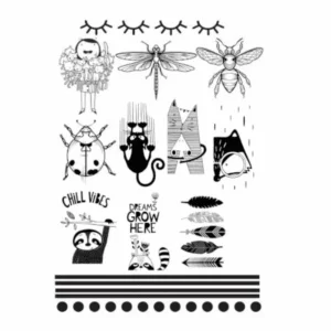 Decalques Diversos Pretos