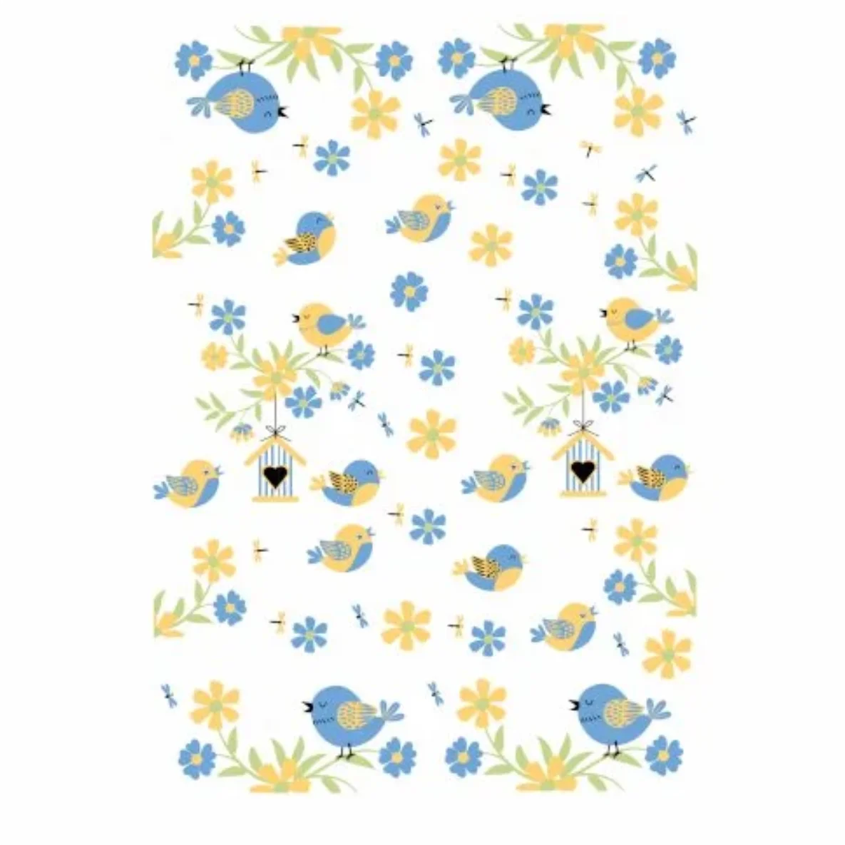 Decalques Tapete Pássaros
