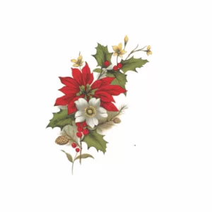 Decalques Flor única Vermelha