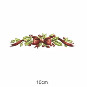 Decalques Laços Natal 10,4cm