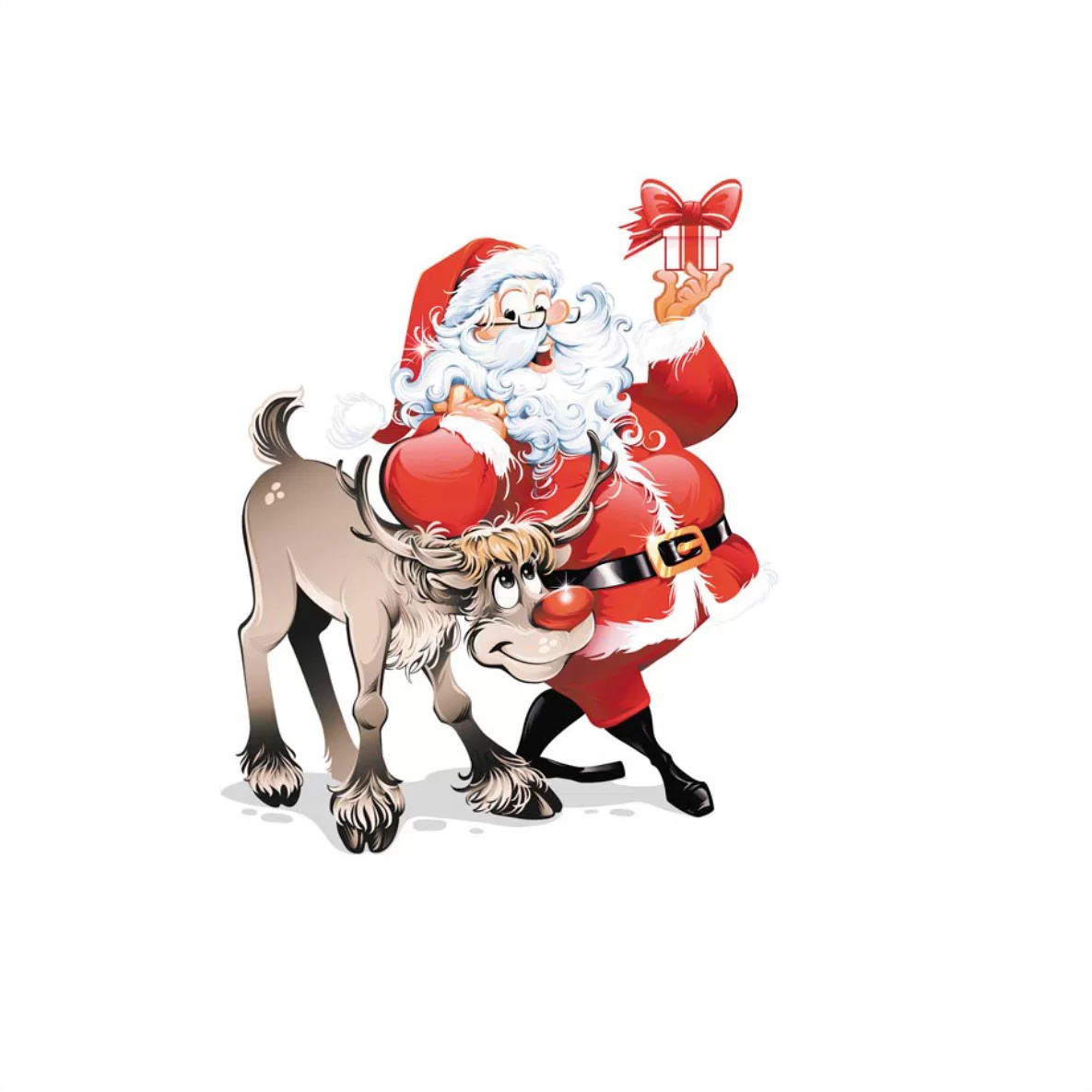 Decalques Noel e Cervo 7,5cm