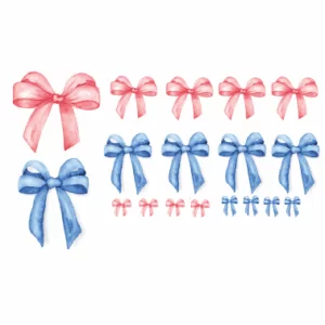 Decalques Laço Aquarela