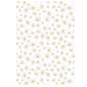 Decalques Margaridas (Branco e Dourado)