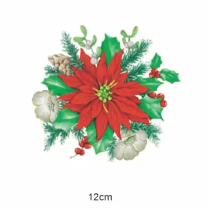 Decalques Poinsettia 12cm