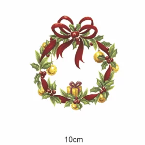 Decalques Guirlanda Natal 10cm