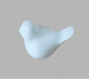 Aplique Passarinho Porcelana