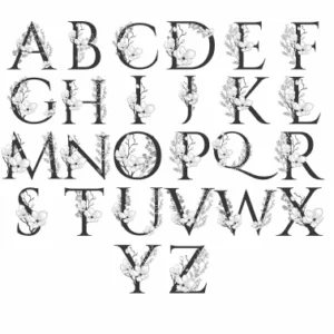 Decalques Inicial Floral