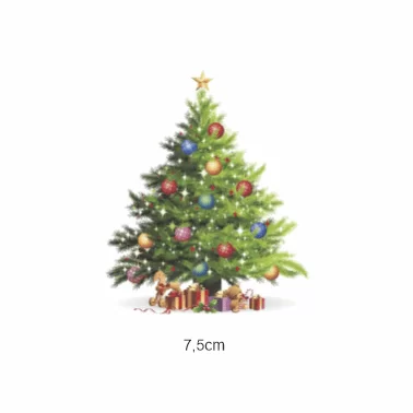 Decalque Árvore de Natal 7,5cm