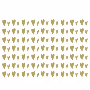 Decalques Coração Ouro 2 tamanhos