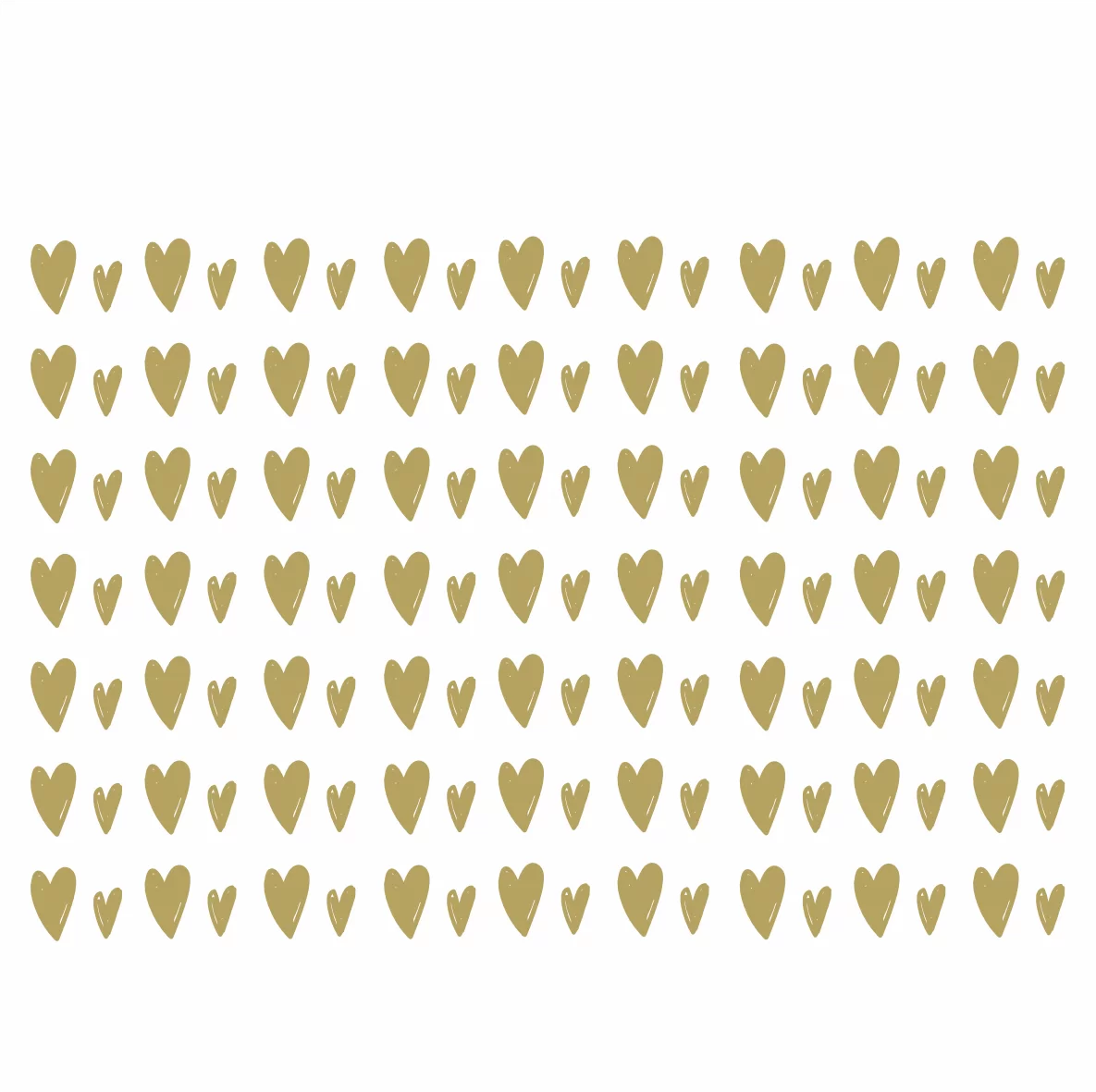 Decalques Coração Ouro 2 tamanhos