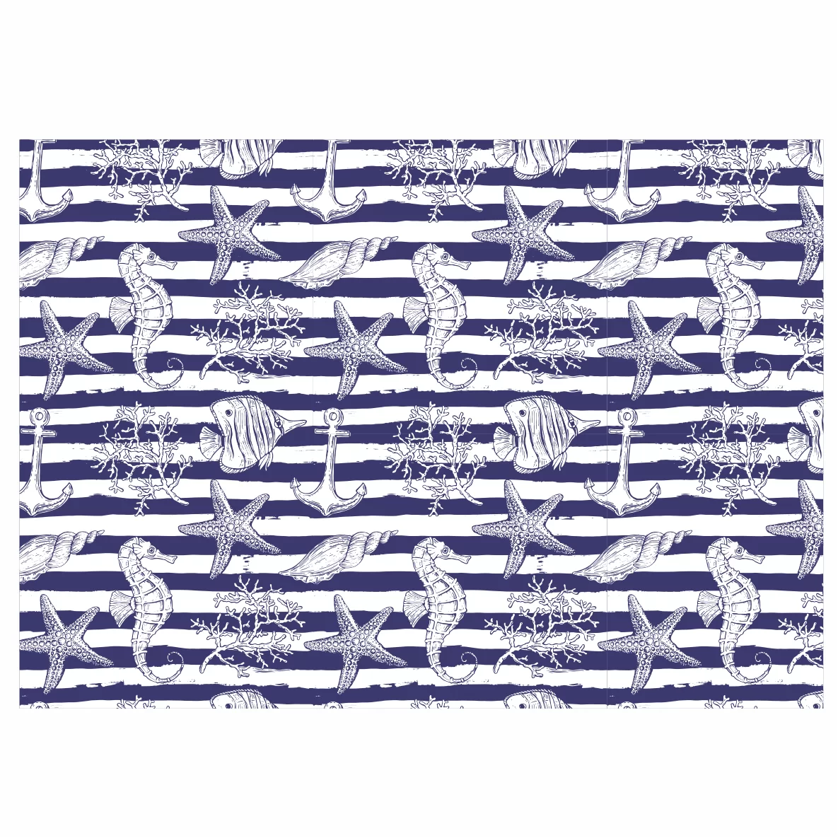 Decalques Tapete Fundo do Mar Azul