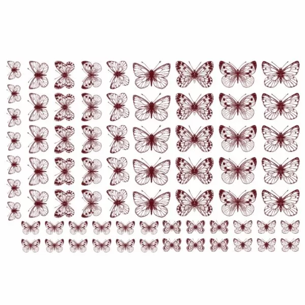 Decalques Borboleta Marsala