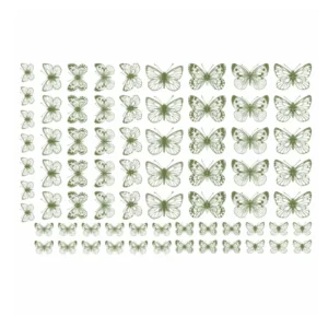 Decalques Borboletas Verde