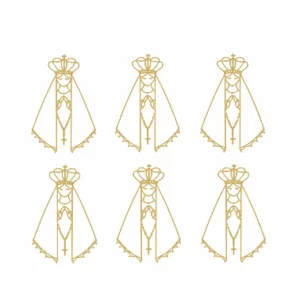 Decalques Nossa Senhora 7,0cm Ouro