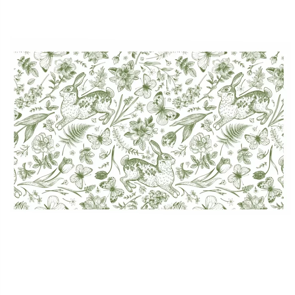 Decalques Tapete Coelho Verde