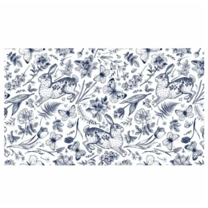 Decalques Tapete Coelho Azul Marinho