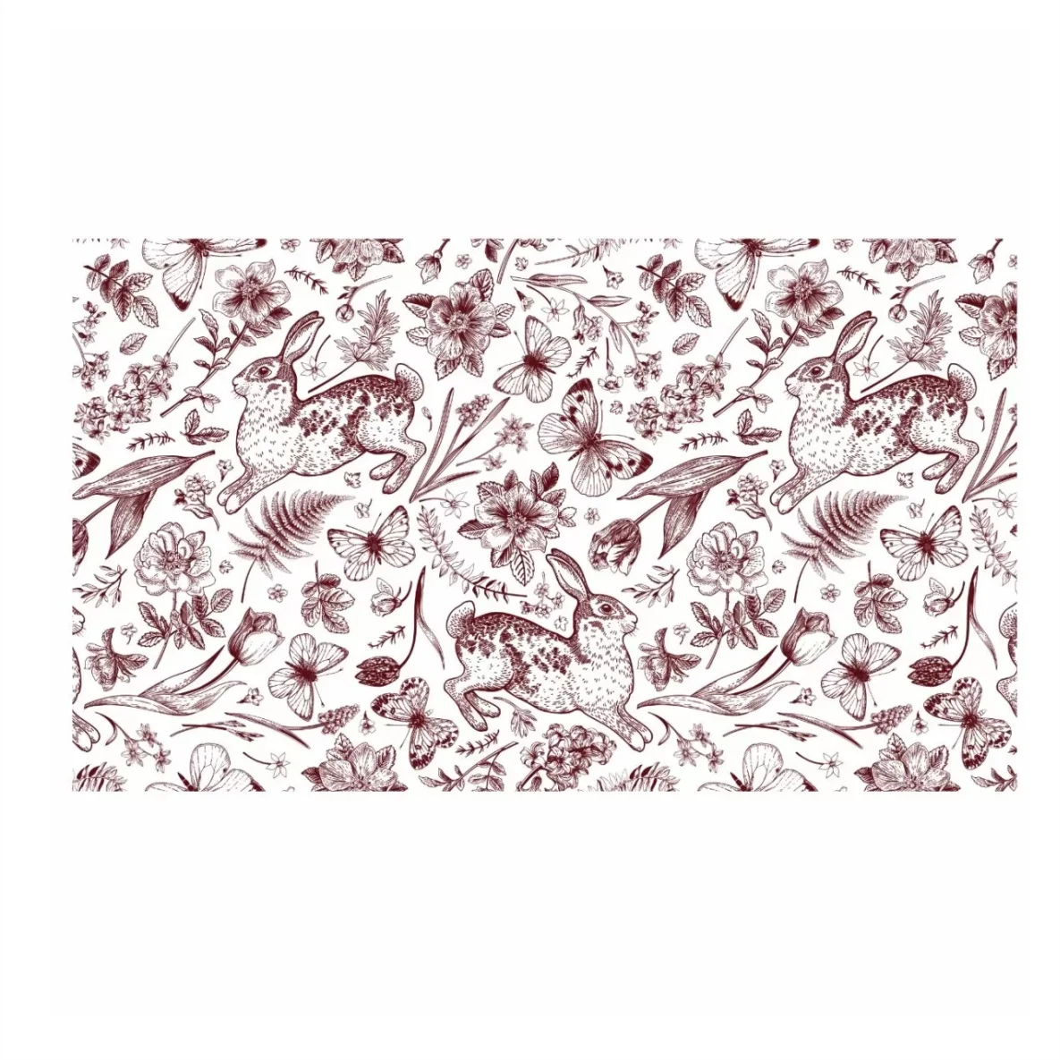 Decalques Tapete Coelho Marsala