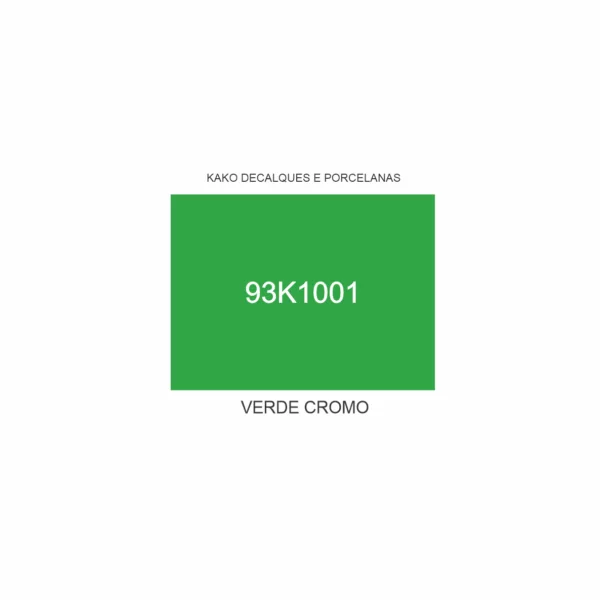 TINTA VERDE CROMO 93K1001