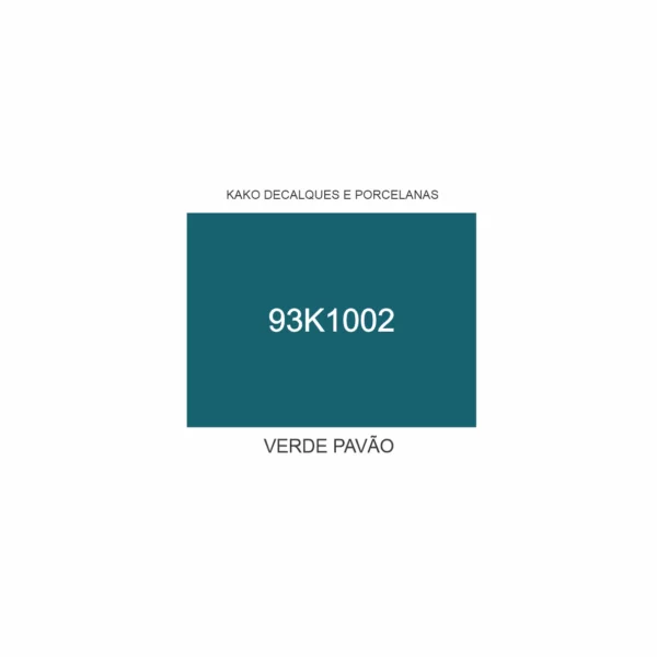 TINTA VERDE PAVÃO 93K1002