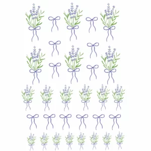 Decalques Lavanda com Laço