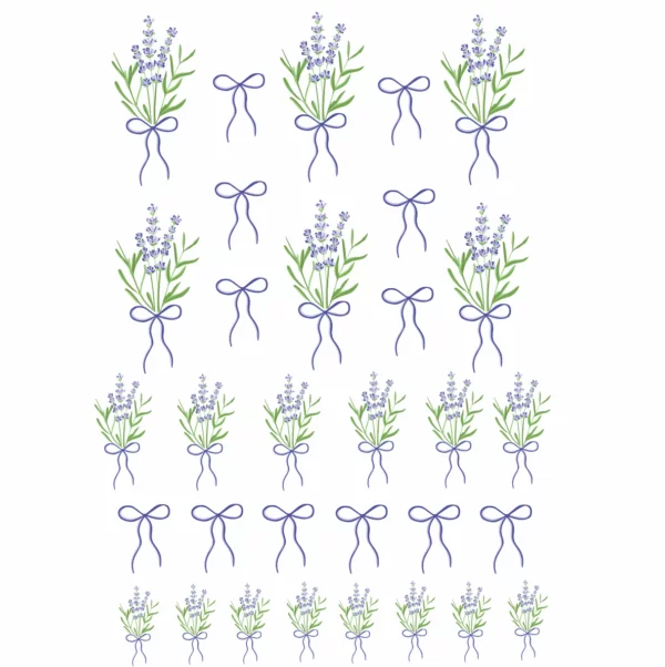 Decalques Lavanda com Laço