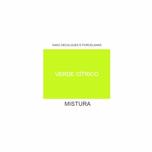 TINTA VERDE CÍTRICO - MISTURA
