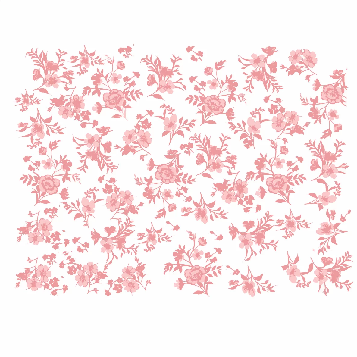 Decalques Florzinhas Rosas