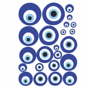 Decalques Olho Grego para Vidro