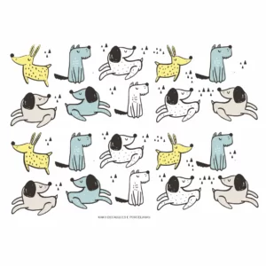 Decalques Dogs Coloridos