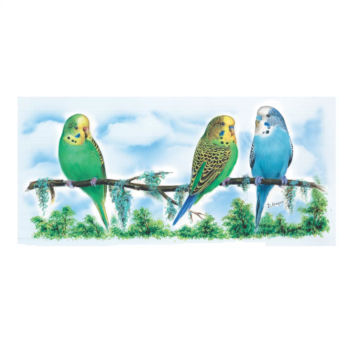 Decalques Caneca Periquito