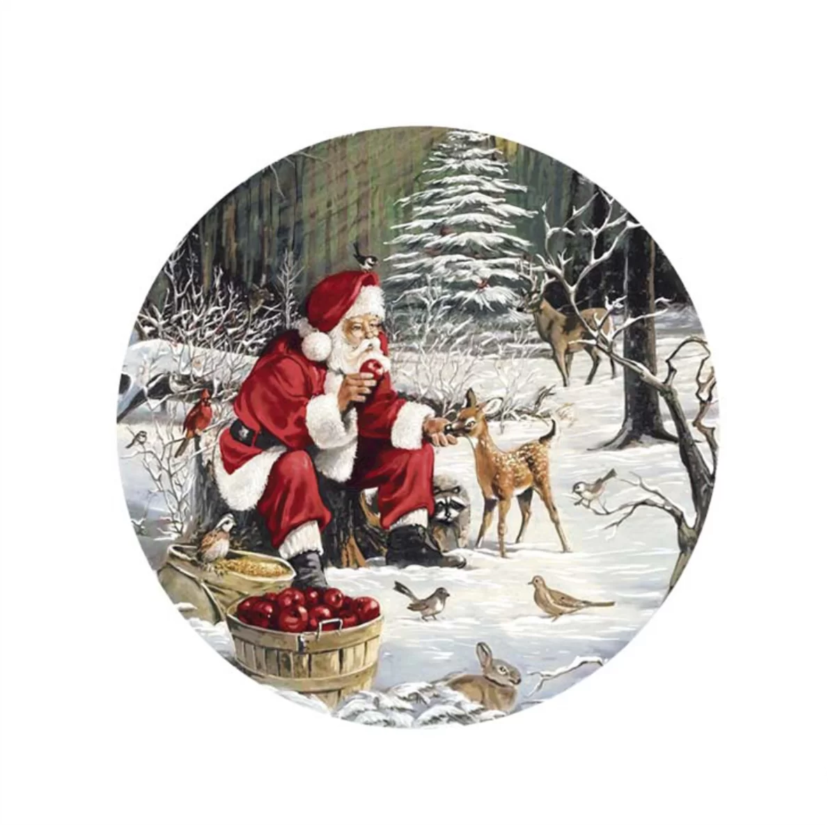 Decalques Papai Noel Paisagem 15cm