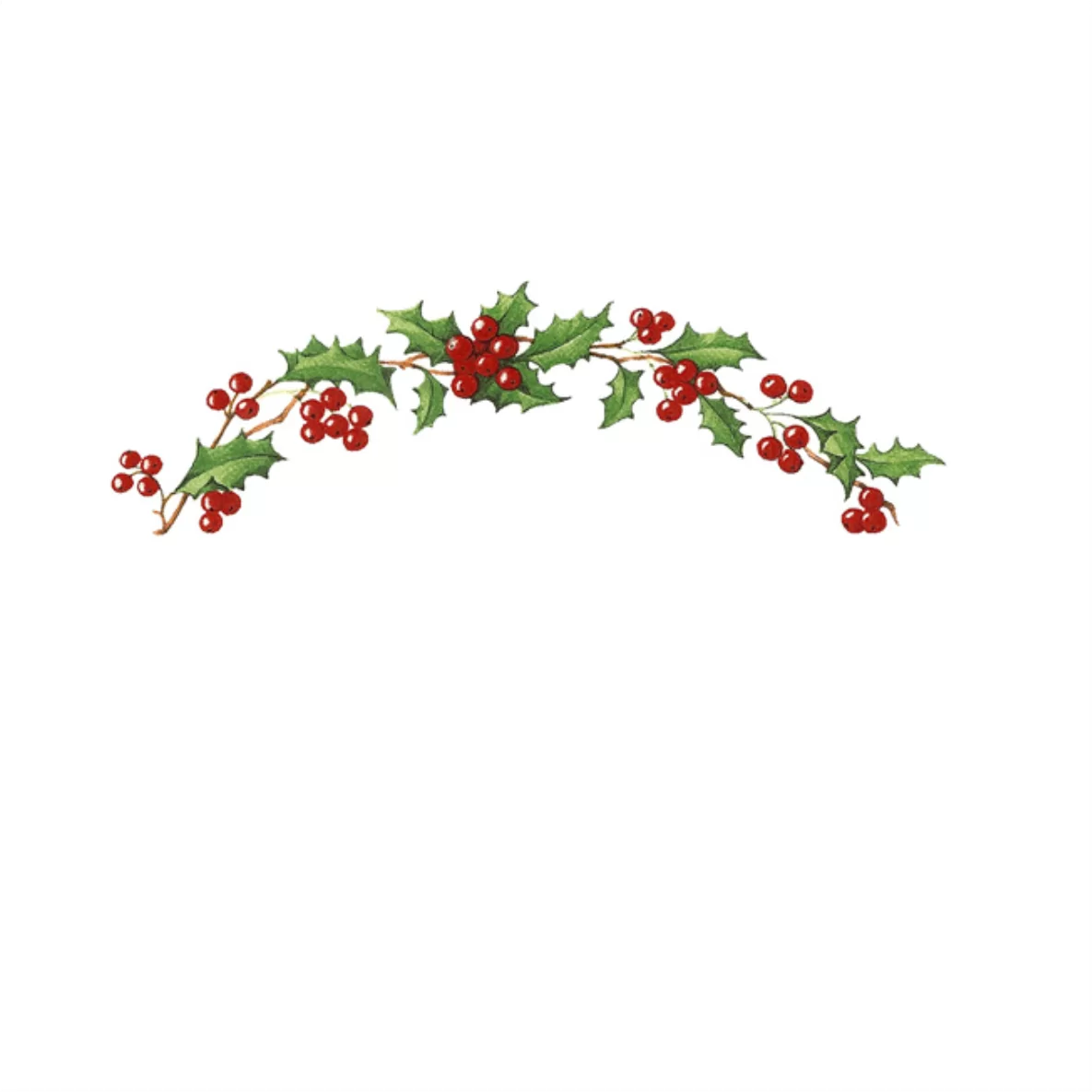 Decalques Azevinho 12cm x 2cm