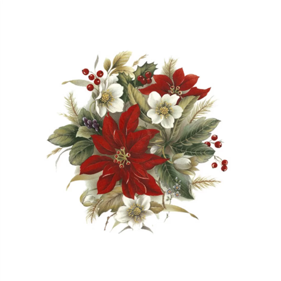 Decalques Winter Bouquet 10cm