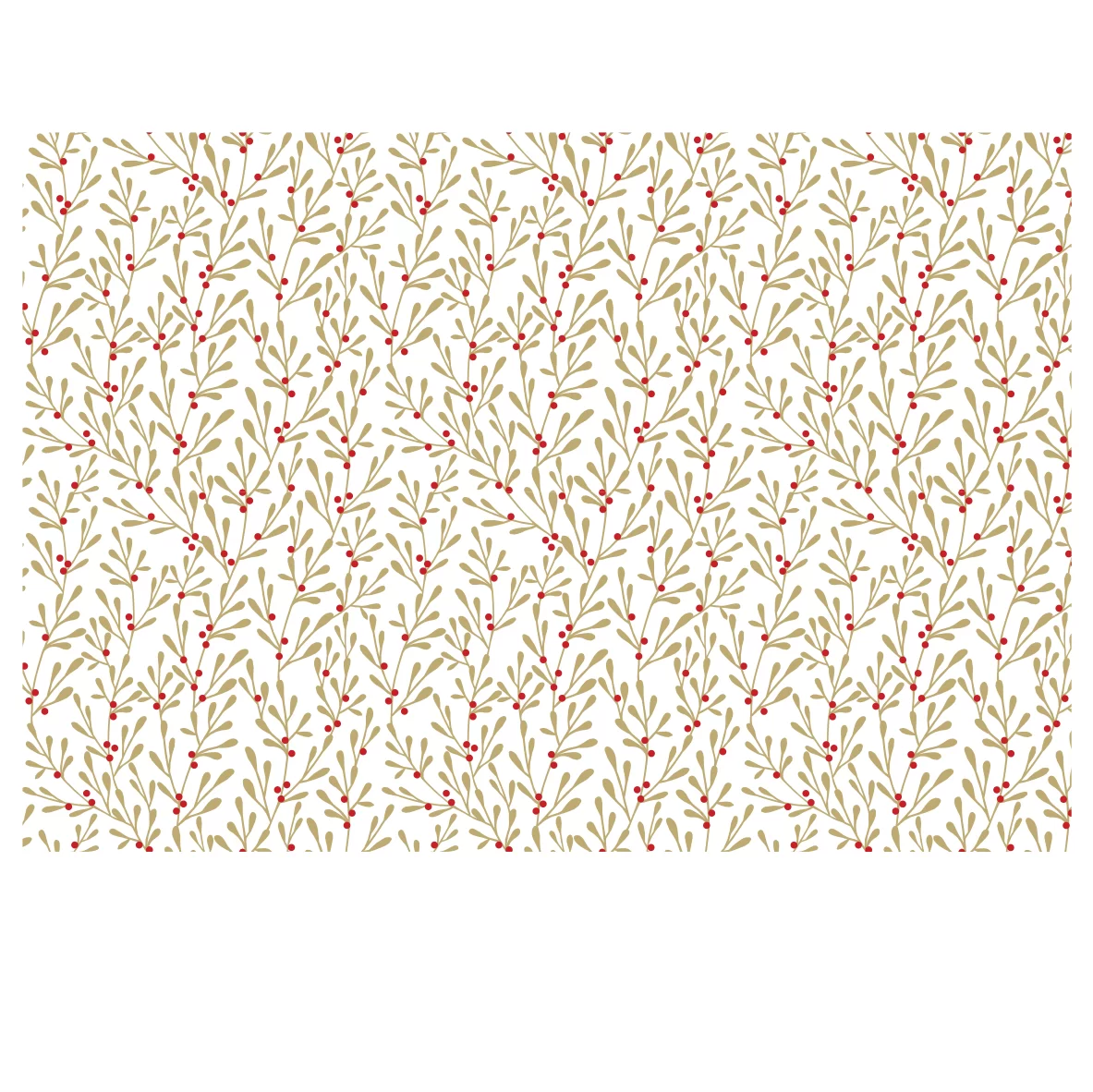 Decalques Raminhos Dourados que Imita Ouro e Vermelho