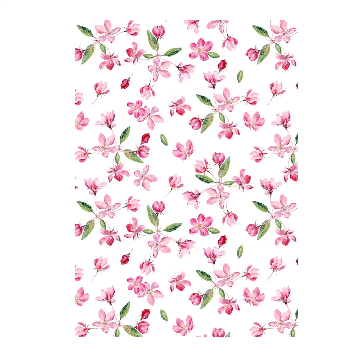 Decalques Flor Aquarela Rosa