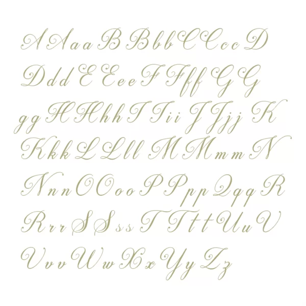 Decalques Manuscrito  Inicial Ouro 1,5cm e 0,5cm