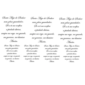 Decalques Oração do Santo Anjo Preto