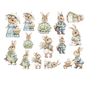 Decalques Páscoa Azul