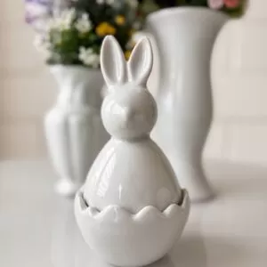 Porta Joia Coelho Porcelana