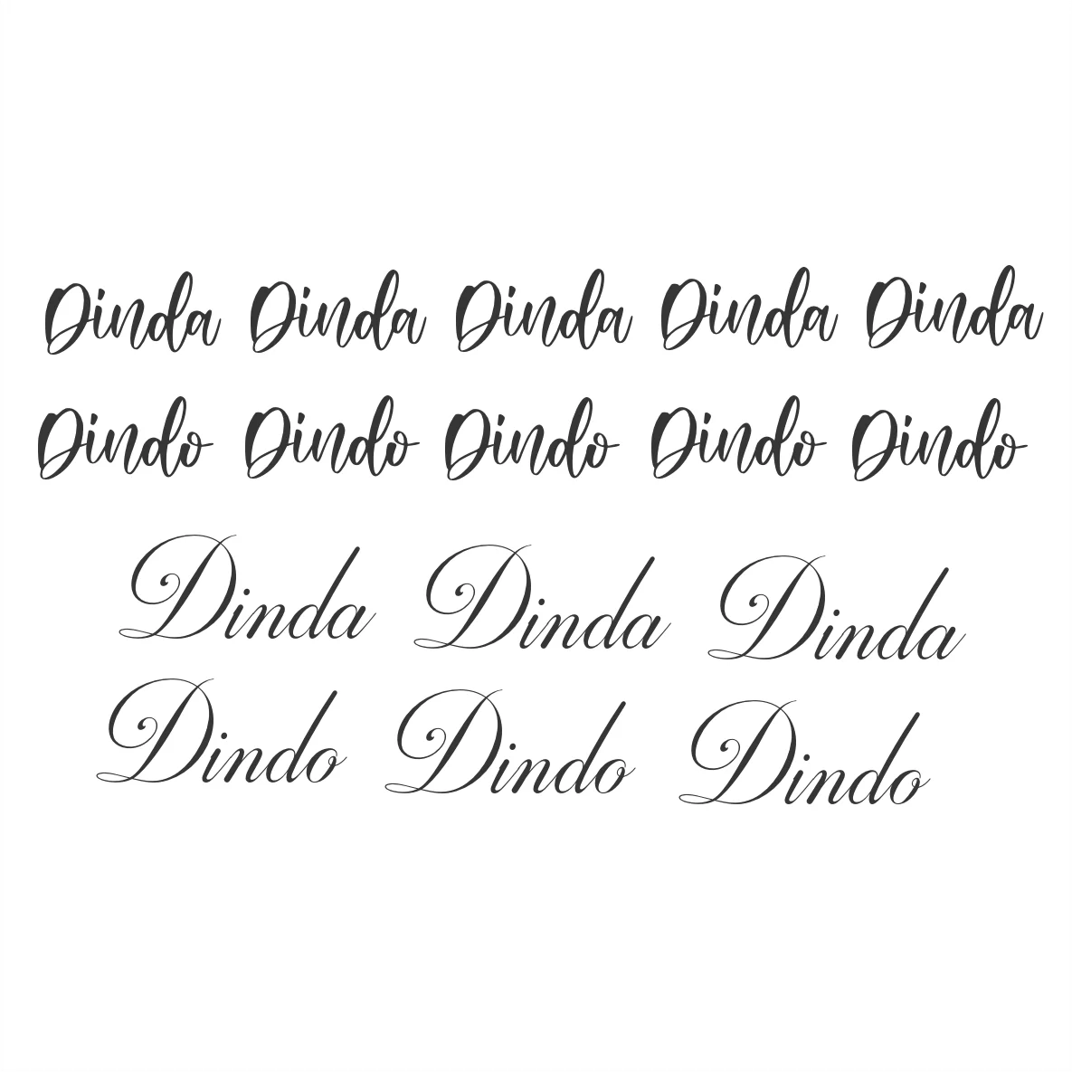 Decalques Dindo e Dinda