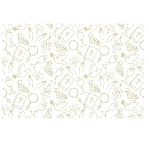 Decalques Elementos Batismo - Dourado que Imita Ouro