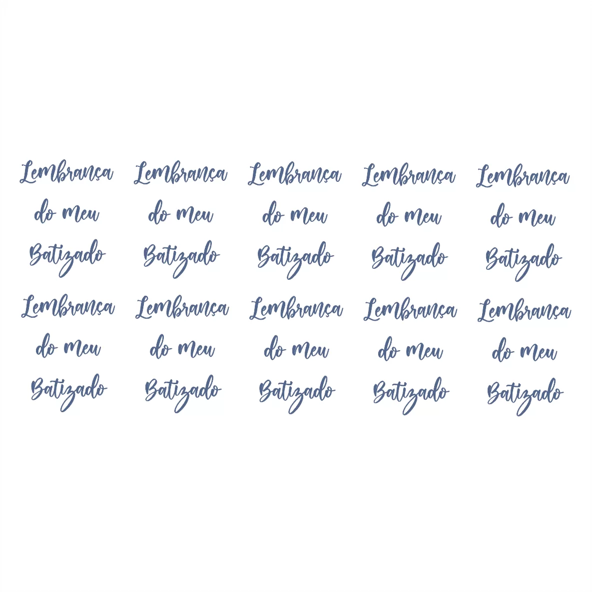 Lembrança do meu Batizado - Azul Marinho