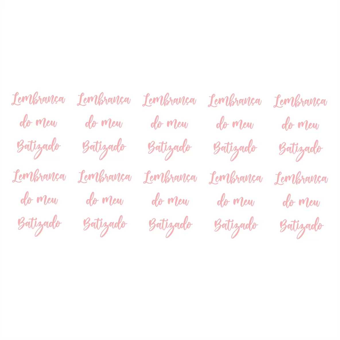 Lembrança do meu Batizado - Rosa